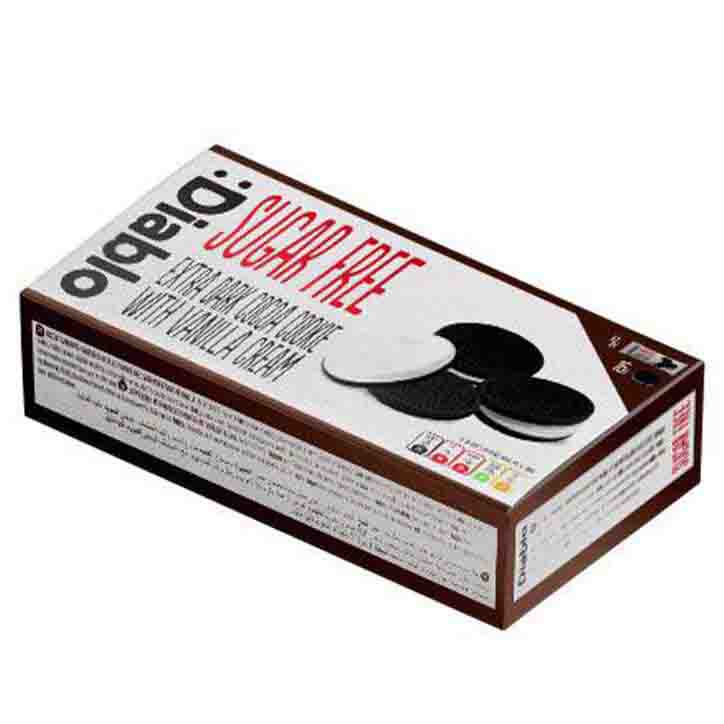 Diablo Sugar Free Cocoa Sandwitch Cookies With Vanilla 176G